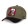 Casquette Baseball Bi matière coton/suédine Dc Comics Batman Snapback Marron - Capslab