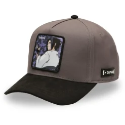 Casquette Baseball Naruto Shippuden Sasuke Snapback Grise - Capslab