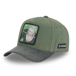 Casquette Baseball One Piece Roronoa Zoro Snapback - Verte - Capslab
