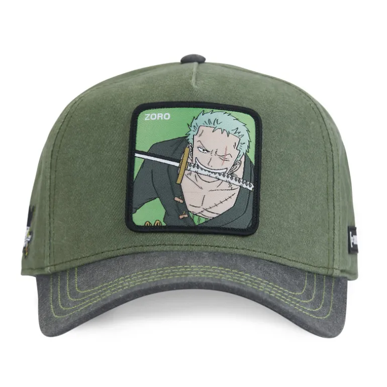 Casquette Baseball One Piece Roronoa Zoro Snapback - Verte - Capslab