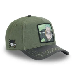 Casquette Baseball One Piece Roronoa Zoro Snapback - Verte - Capslab