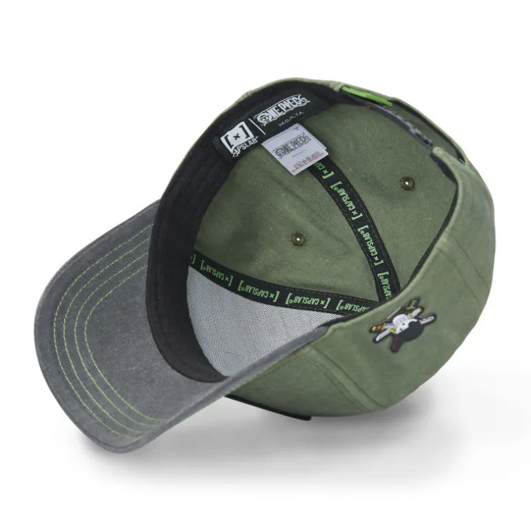 Casquette Baseball One Piece Roronoa Zoro Snapback - Verte - Capslab