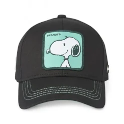 Casquette Baseball Peanuts Snoopy Snapback Noir Capslab