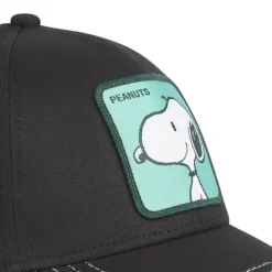 Casquette Baseball Peanuts Snoopy Snapback Noir Capslab