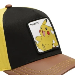 Casquette Baseball Pokemon Pikachu Snapback Jaune - Capslab