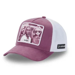 Casquette Baseball Suédine Barbie Snapback Rose - Capslab