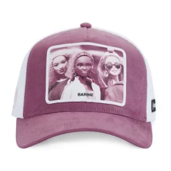 Casquette Baseball Suédine Barbie Snapback Rose - Capslab