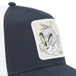 Casquette Baseball Tom Et Jerry Snapback Bleu Marine - Capslab
