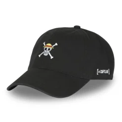 Casquette Dad cap One Piece Strapback / Boucle - Noire - Capslab