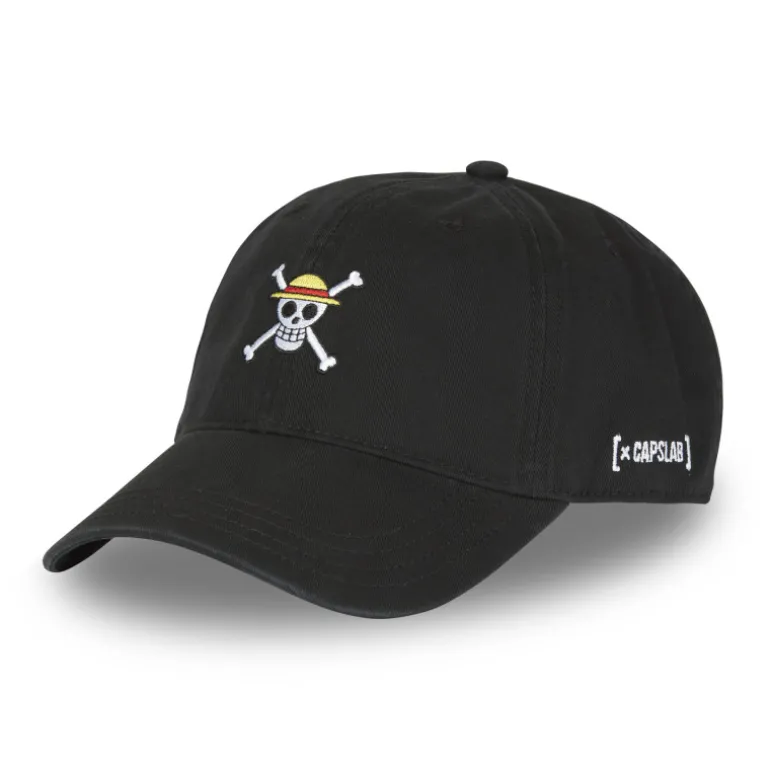 Casquette Dad cap One Piece Strapback / Boucle - Noire - Capslab