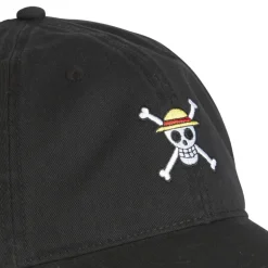 Casquette Dad cap One Piece Strapback / Boucle - Noire - Capslab