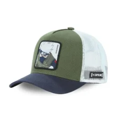 Casquette enfant Trucker Naruto Shippuden Kakashi Snapback - Verte - Capslab