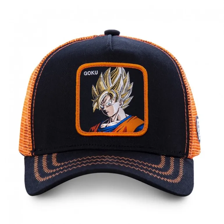 Casquette enfant Trucker Dragon Ball Z Goku Snapback Noir Capslab