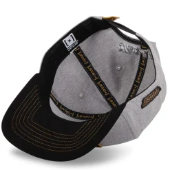 Casquette Fitted Visière Plate Looney Tunes Bugs Bunny Snapback - Grise - Capslab