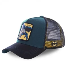 Casquette Trucker Dc Comics Batman Snapback Bleu Capslab