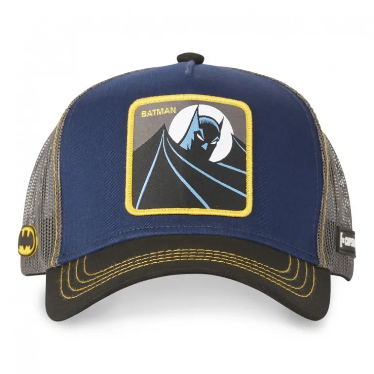 Casquette Trucker Dc Comics Batman Snapback Bleu Capslab