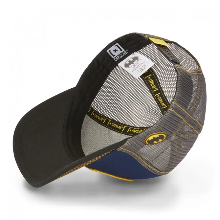 Casquette Trucker Dc Comics Batman Snapback Bleu Capslab