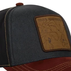 Casquette Trucker Denim et Suedine Looney Tunes Coyote, Bip Bip Snapback - Bleue - Capslab