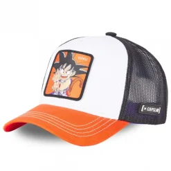 Casquette Trucker Dragon Ball Goku Snapback Blanc Capslab