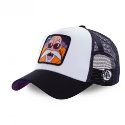 Casquette Trucker Dragon Ball Z Tortue Geniale Snapback Blanc Capslab