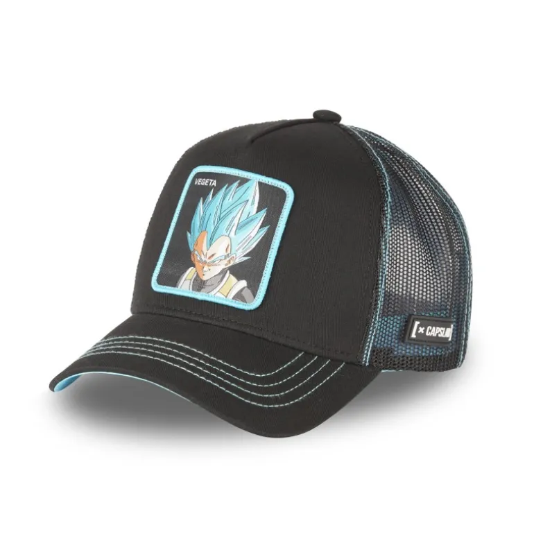 Casquette Trucker Dragon Ball Super Vegeta Snapback Noir Capslab