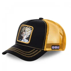 Casquette Trucker Dragon Ball Z Gohan Snapback Noir Capslab