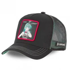 Casquette Trucker Dragon Ball Bulma Snapback Noir Capslab