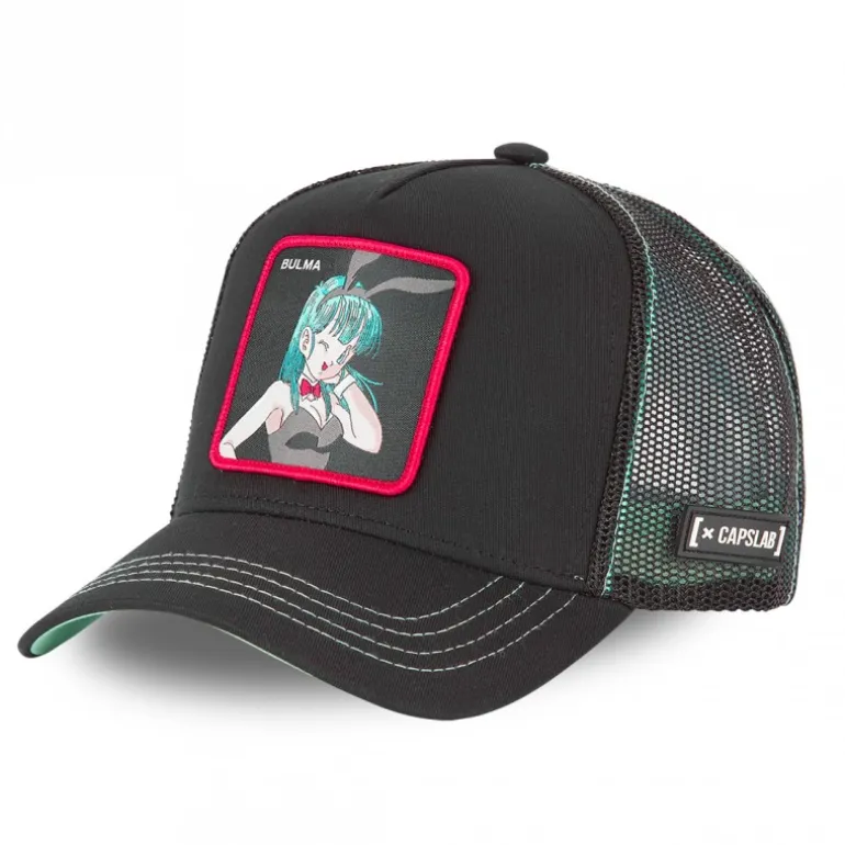 Casquette Trucker Dragon Ball Bulma Snapback Noir Capslab