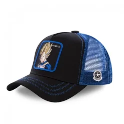 Casquette Trucker Dragon Ball Z Vegeta Snapback Noir Capslab