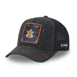 Casquette Trucker Dragon Ball Super Goku Snapback finitions premium - Noire - Capslab