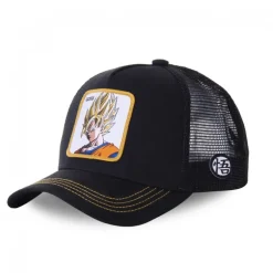 Casquette Trucker Dragon Ball Z Goku Snapback Noir Capslab