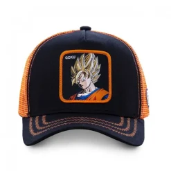 Casquette Trucker Dragon Ball Z Goku Snapback Noir Capslab