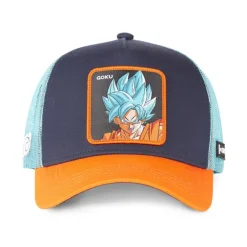 Casquette Trucker Dragon Ball Super Goku Snapback Bleu Capslab