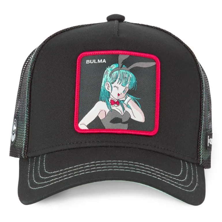 Casquette Trucker Dragon Ball Bulma Snapback Noir Capslab
