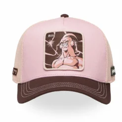 Casquette Trucker Dragon Ball Z Buu Snapback Rose Clair - Capslab