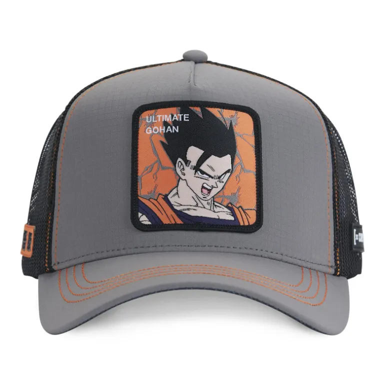 Casquette Trucker Dragon Ball Z Gohan Snapback - Grise - Capslab