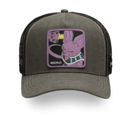Casquette Trucker Dragon Ball Super Beerus Snapback Grise - Capslab