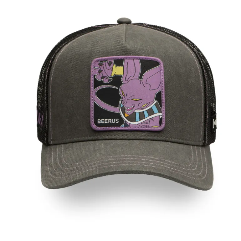 Casquette Trucker Dragon Ball Super Beerus Snapback Grise - Capslab