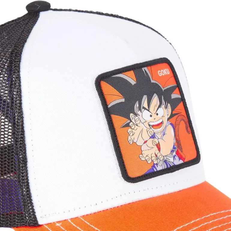 Casquette Trucker Dragon Ball Goku Snapback Blanc Capslab