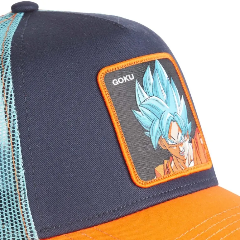 Casquette Trucker Dragon Ball Super Goku Snapback Bleu Capslab