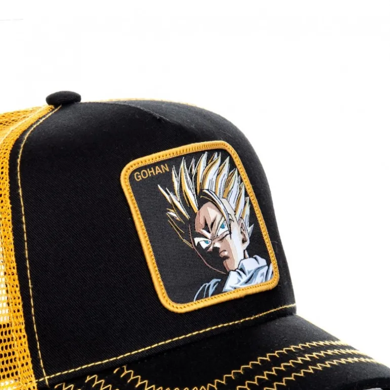 Casquette Trucker Dragon Ball Z Gohan Snapback Noir Capslab