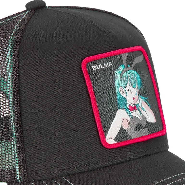 Casquette Trucker Dragon Ball Bulma Snapback Noir Capslab