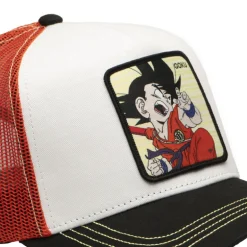 Casquette Trucker Dragon Ball Goku Snapback Blanche - Capslab