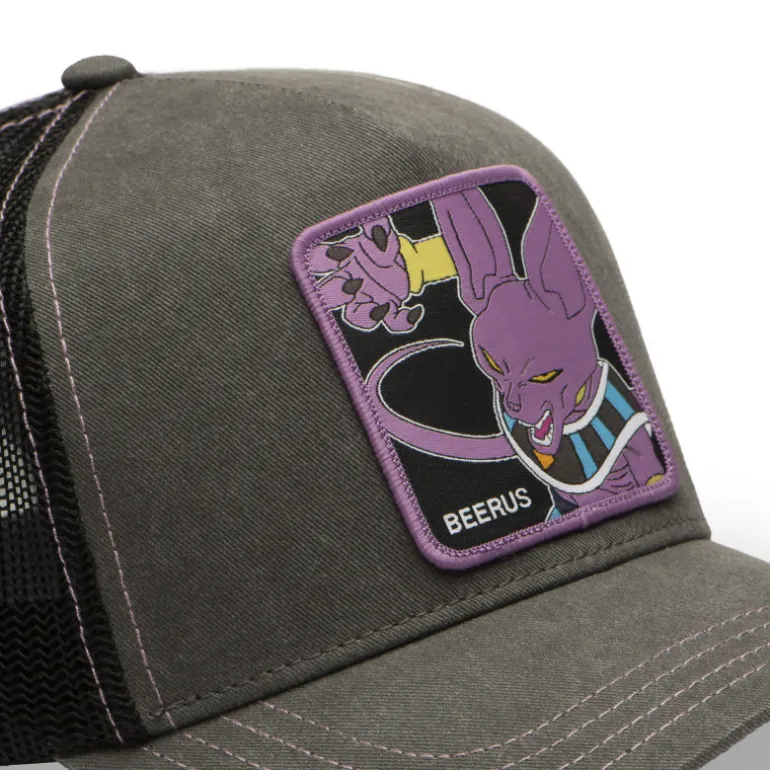 Casquette Trucker Dragon Ball Super Beerus Snapback Grise - Capslab