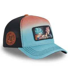 Casquette Trucker Dragon Ball Super Goku, Black Goku Snapback - Turquoise - Capslab