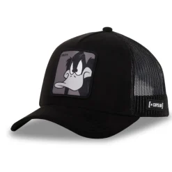 Casquette Trucker en Suedine Looney Tunes Daffy Duck Snapback - Noire - Capslab
