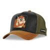 Casquette Trucker en Suedine Looney Tunes Taz Snapback - Noire - Capslab
