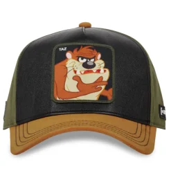 Casquette Trucker en Suedine Looney Tunes Taz Snapback - Noire - Capslab