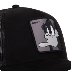 Casquette Trucker en Suedine Looney Tunes Daffy Duck Snapback - Noire - Capslab