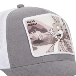 Casquette Trucker en Suedine Looney Tunes Bugs Bunny Snapback - Grise - Capslab